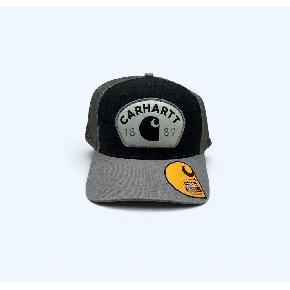 Carhartt Canvas 1889 Patch Trucker Mesh Hat‎ One Size Adjustable Black